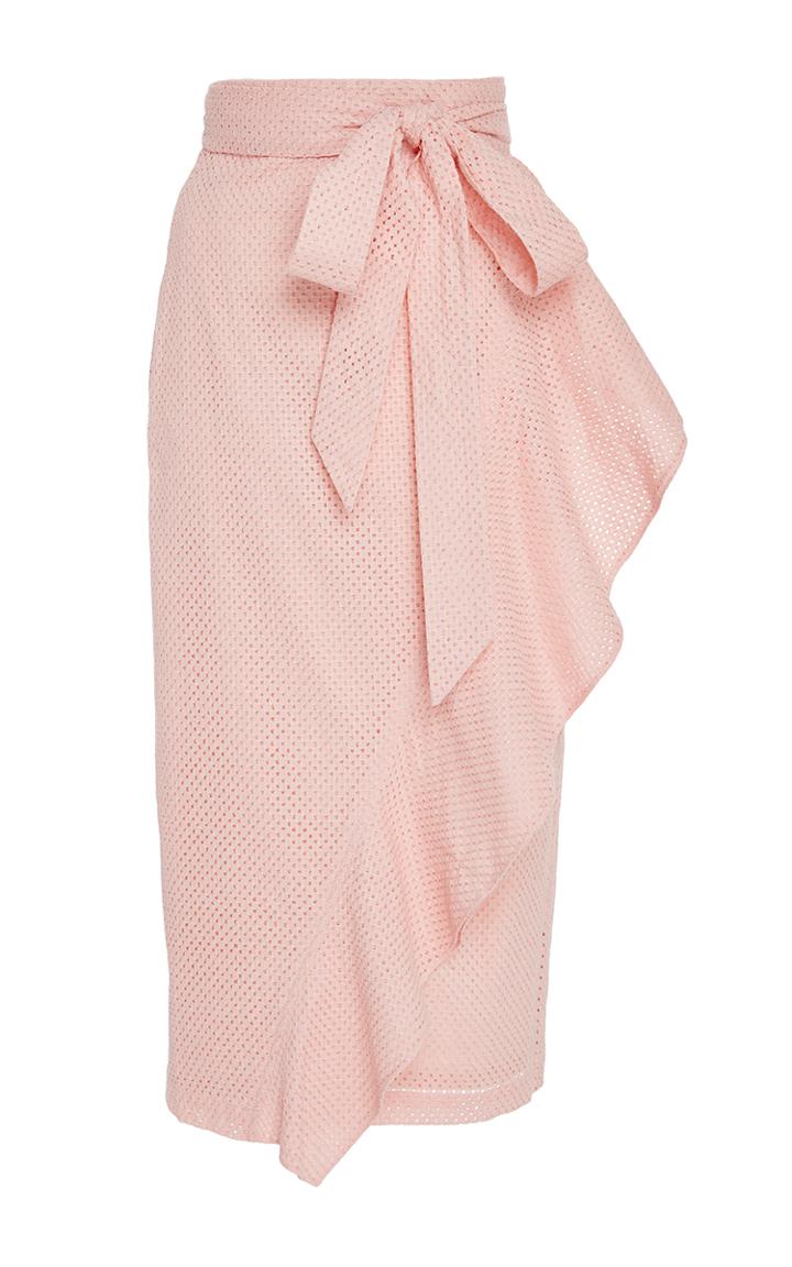 Marysia Swim Rose Seahaven Asymmetric Ruffle Skirt