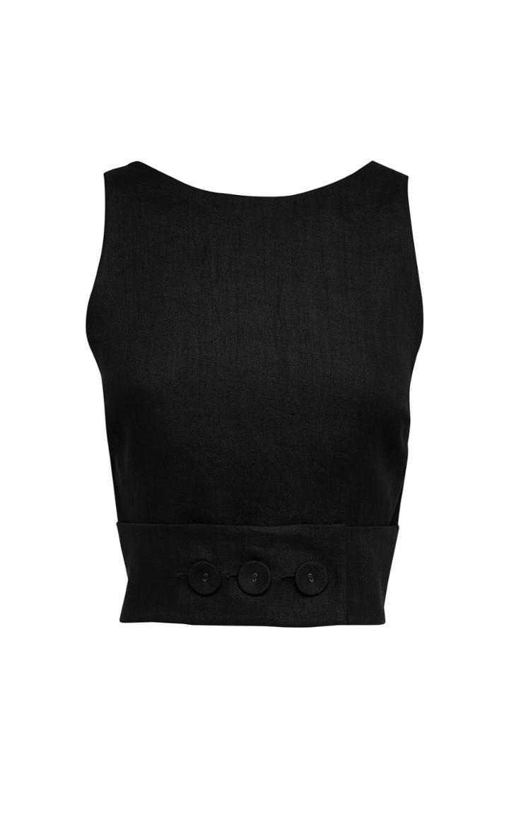 Moda Operandi Bondi Born Milly Linen-twill Top