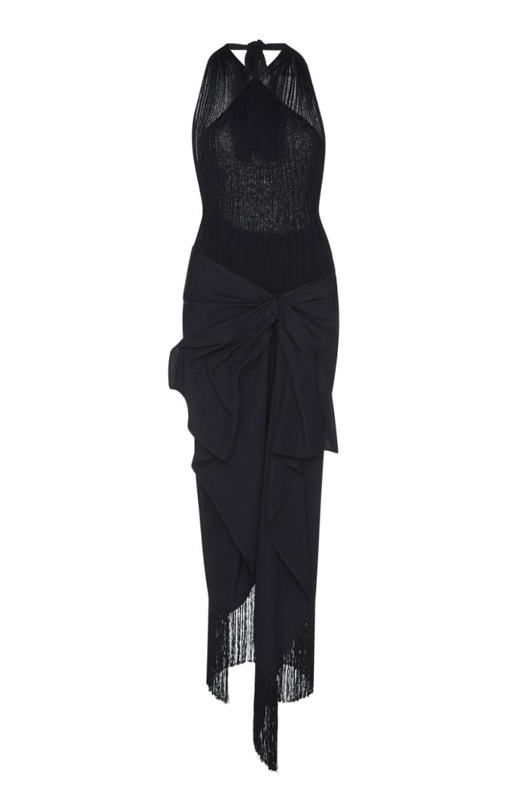 Jacquemus Draped Tie Hem Dress