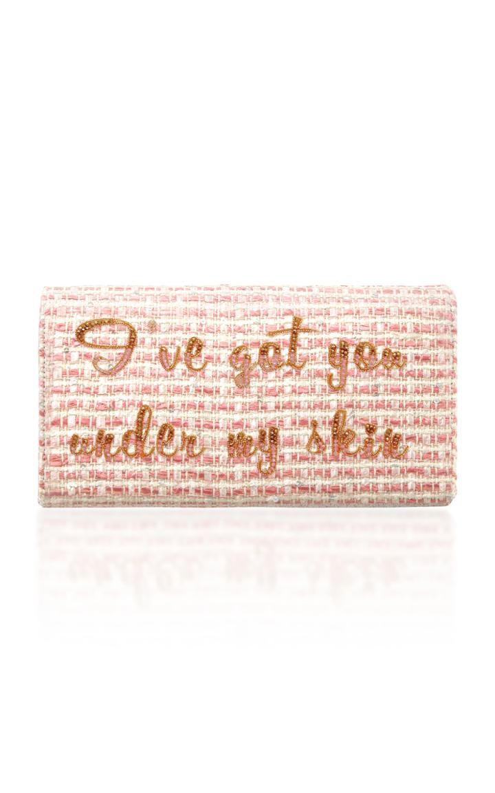 Preciously Paris I've Got You Under My Skin Tweed Clutch