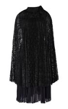 Huishan Zhang Trinity Lace And Silk Chiffon Cape Dress