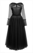 Khaite Jean Cutout Ruched Tulle Gown