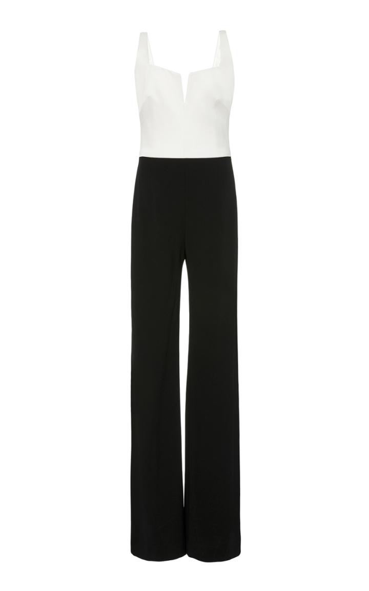 Galvan Eclipse Two-tone Crepe Jumpsuit