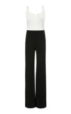 Galvan Eclipse Two-tone Crepe Jumpsuit