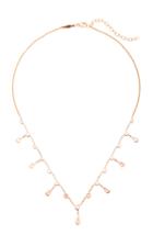 Jacquie Aiche 14k Rose Gold Diamond Teardrop Shaker Necklace