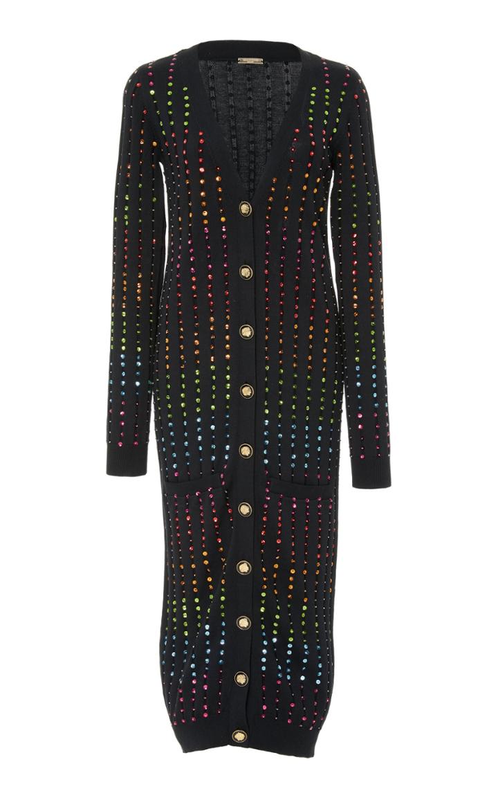 Caroline Constas Rib And Sequin Cardigan