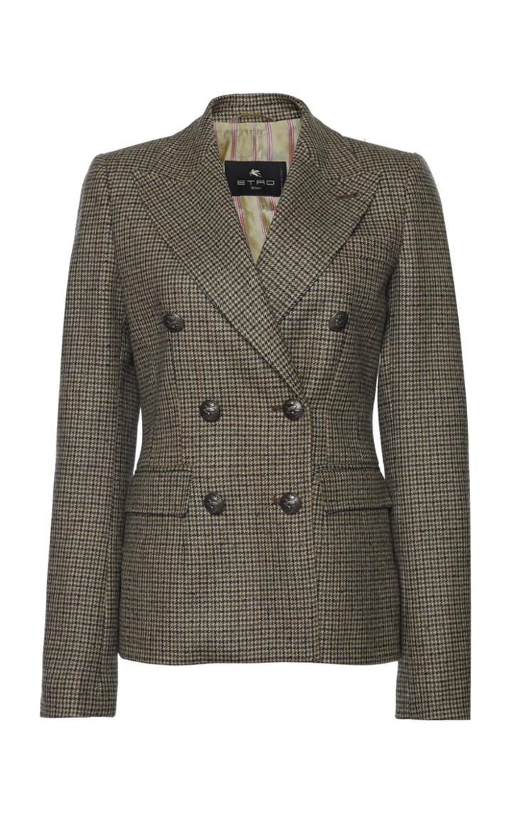 Moda Operandi Etro Checked Wool-blend Blazer