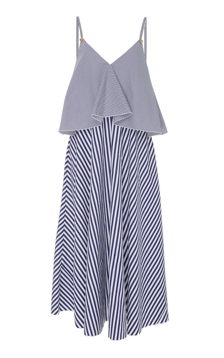 Rossella Jardini Striped V-neck Dress