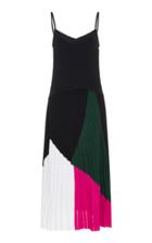 Proenza Schouler Color-block Pleated Knit Dress