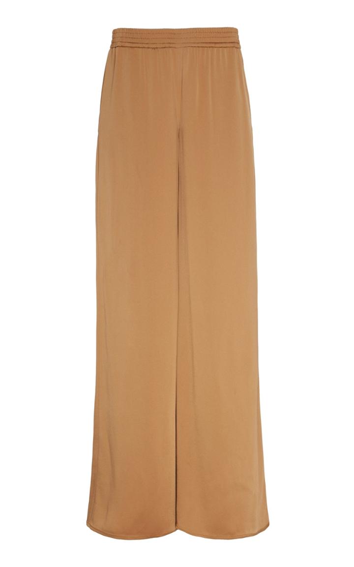 Sally Lapointe Doubleface Satin Maxi Wide Leg Pant