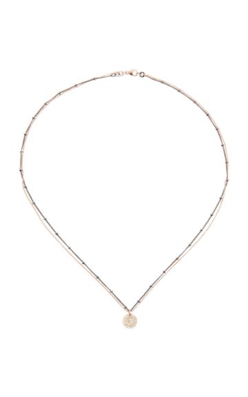 Nickho Rey 14k Rose Gold Rhodium-plated Diamond Necklace