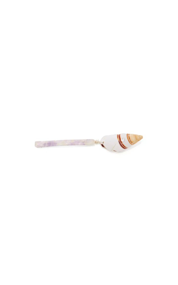 Wald Berlin Shell-embellished Resin Hair Clip