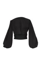 Moda Operandi Andres Otalora Isaza Balloon-sleeve Silk Blouse