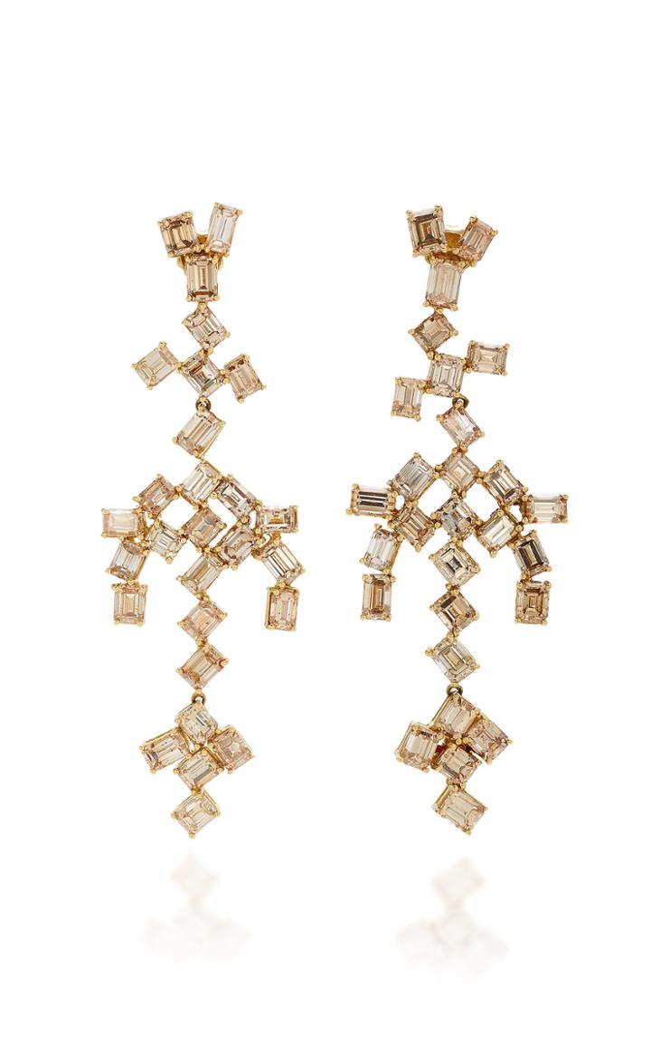 Sylva & Cie 18k Gold Diamond Earrings