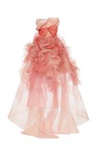 Marchesa Bow-embellished Silk Organza Gown
