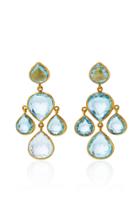 Munnu The Gem Palace Aquamarine Pendant Earrings