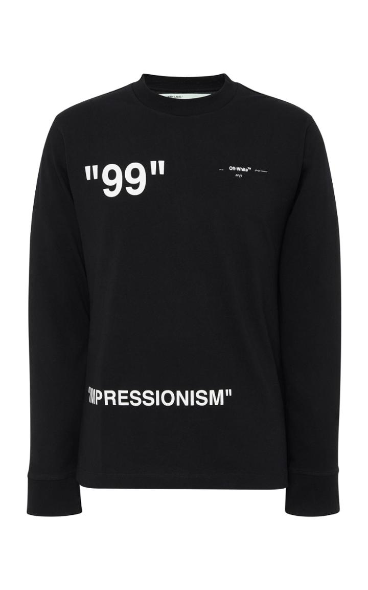 Off-white C/o Virgil Abloh Impressionism Printed Cotton-jersey T-shirt