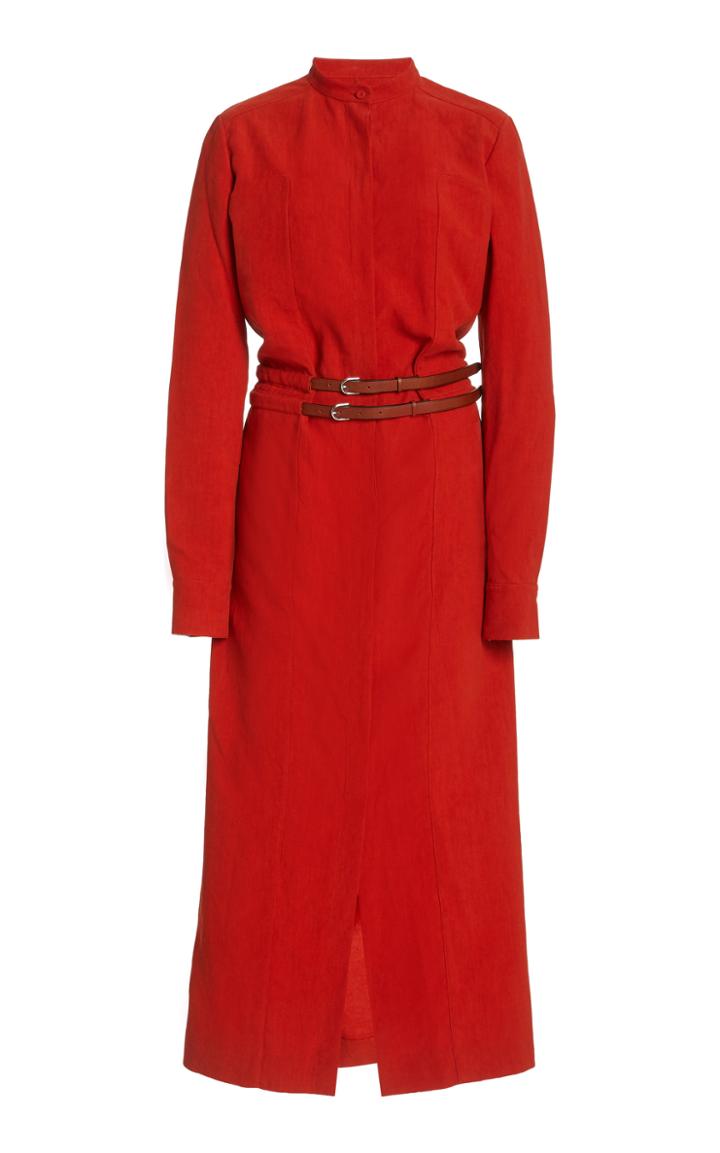 Moda Operandi Gabriela Hearst Rees Woven Linen Maxi Dress