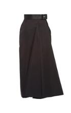 Moda Operandi Prada Gabardine Belted Maxi Skirt