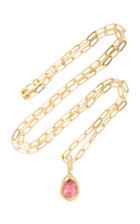 Fie Isolde 14k Yellow-gold Pink Tourmaline Pendant Necklace