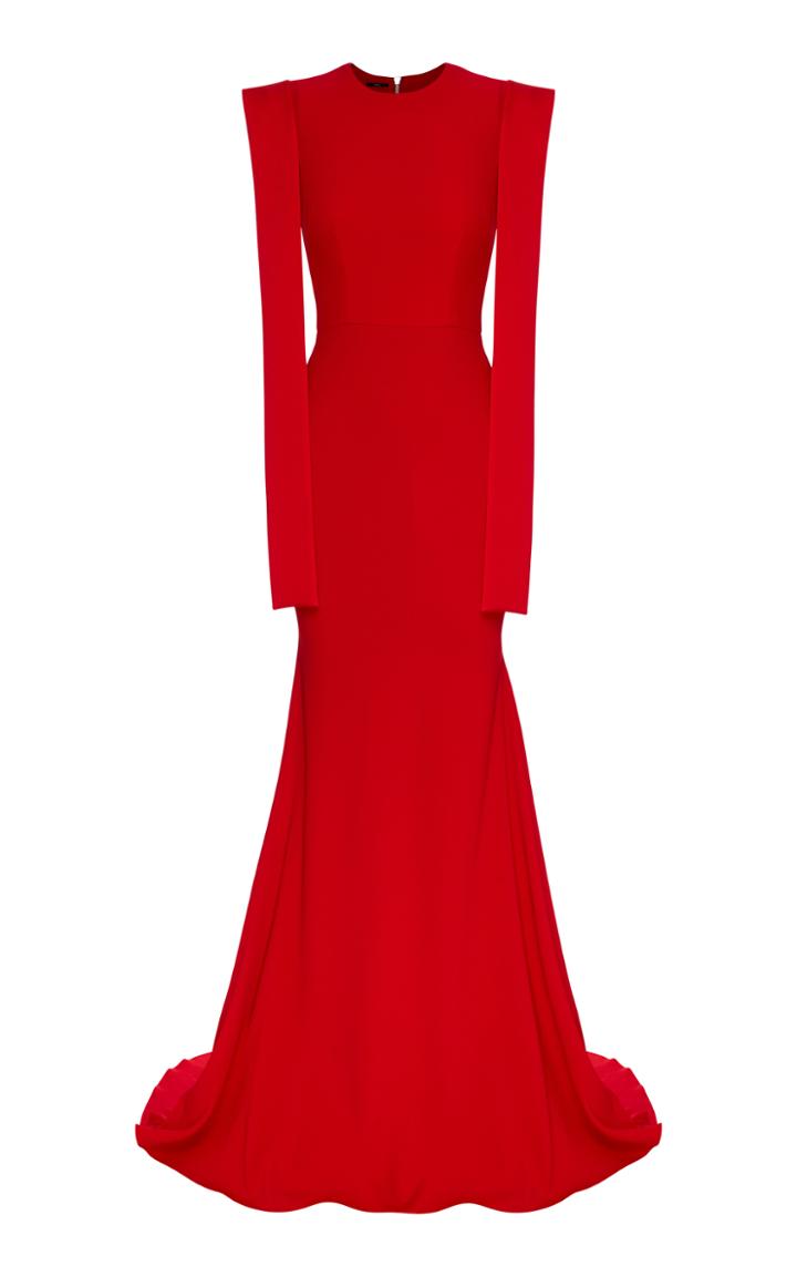 Alex Perry Alex Satin Draped Gown