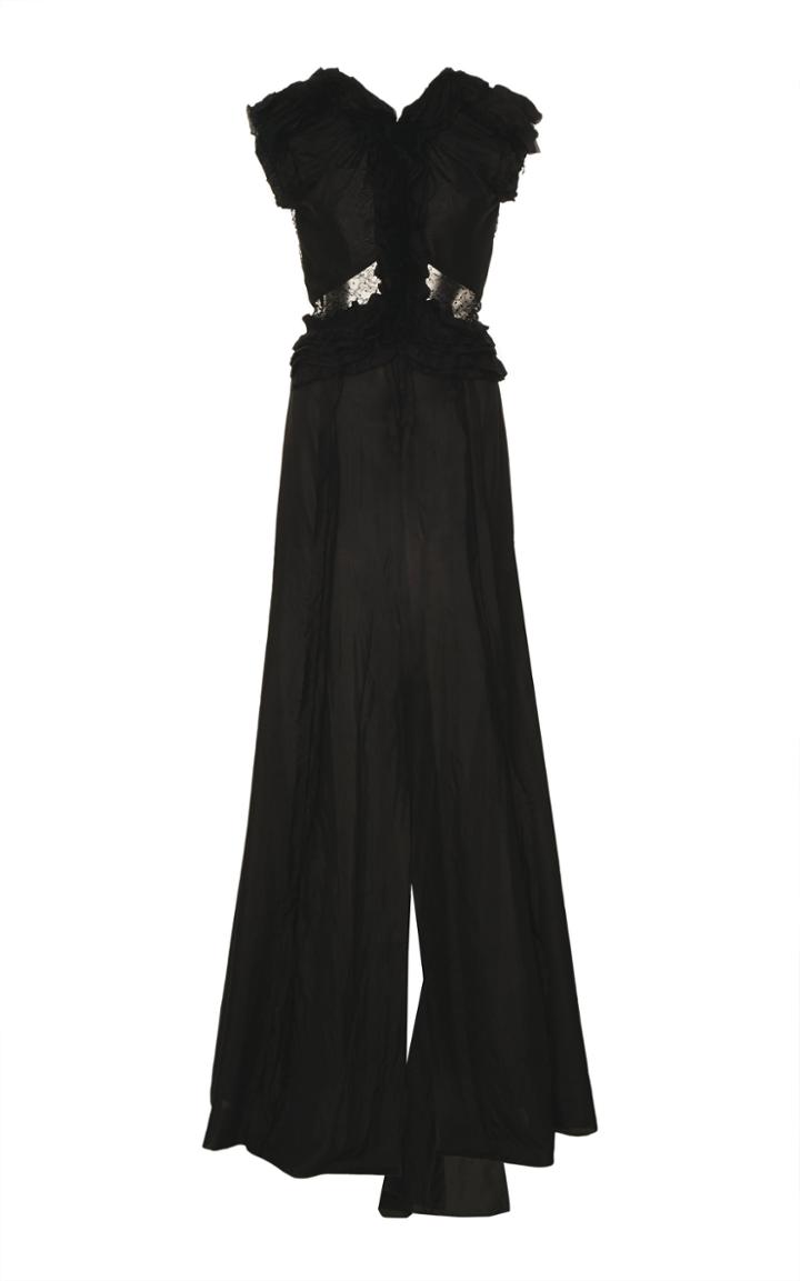Moda Operandi Jason Wu Collection Silk Lace Detail Habotai Gown Size: 0