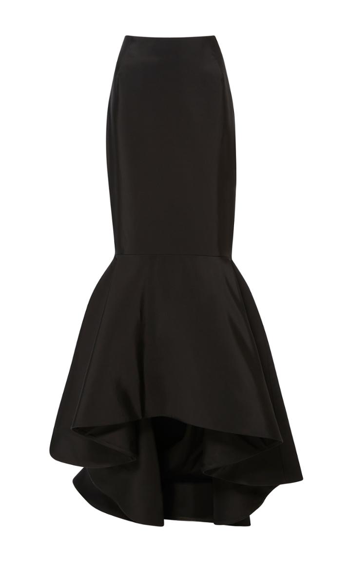 Elizabeth Kennedy Faille Mermaid Skirt With Train