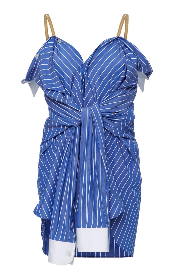 Maison Margiela Striped Cotton-poplin Camisole Convertible Shirt