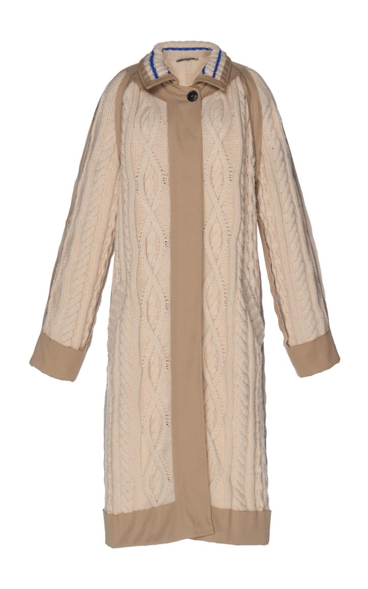 Maison Margiela Long Cable Knit Jacket