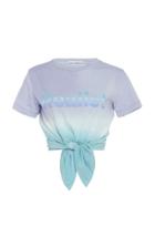 Moda Operandi Paco Rabanne Tie-front Ombr Cotton T-shirt Size: Xs