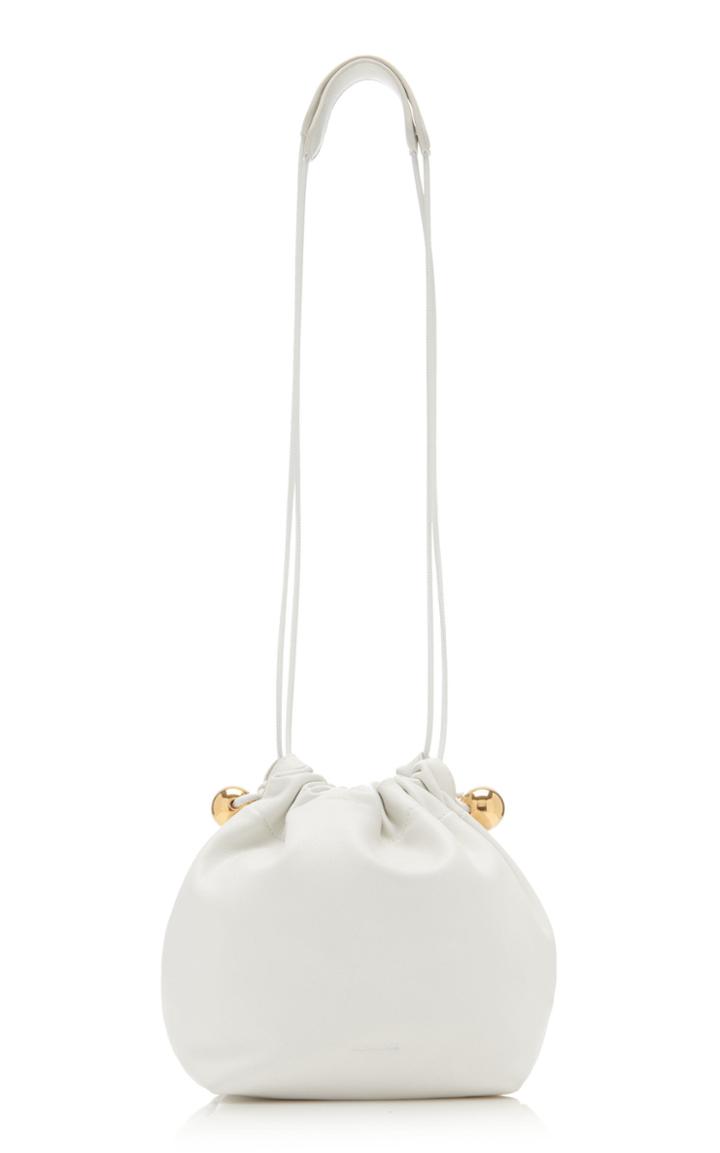 Moda Operandi Jil Sander Small Sphere Drawstring Leather Shoulder Bag