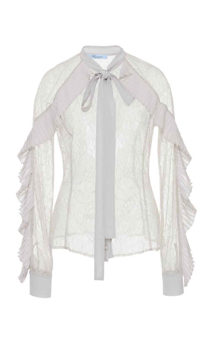 Blumarine Chiffon Bow Blouse