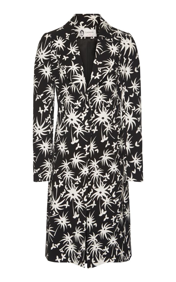 Lanvin Printed Cady Frock Coat