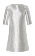 Moda Operandi Brandon Maxwell Metallic Tweed Shift Dress Size: 2