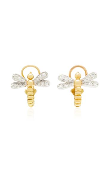 Montse Esteve 18k Gold Diamond Clip Earrings