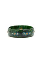 Mark Davis M'o Exclusive: One-of-a-kind Green Wide Carlyle Bracelet