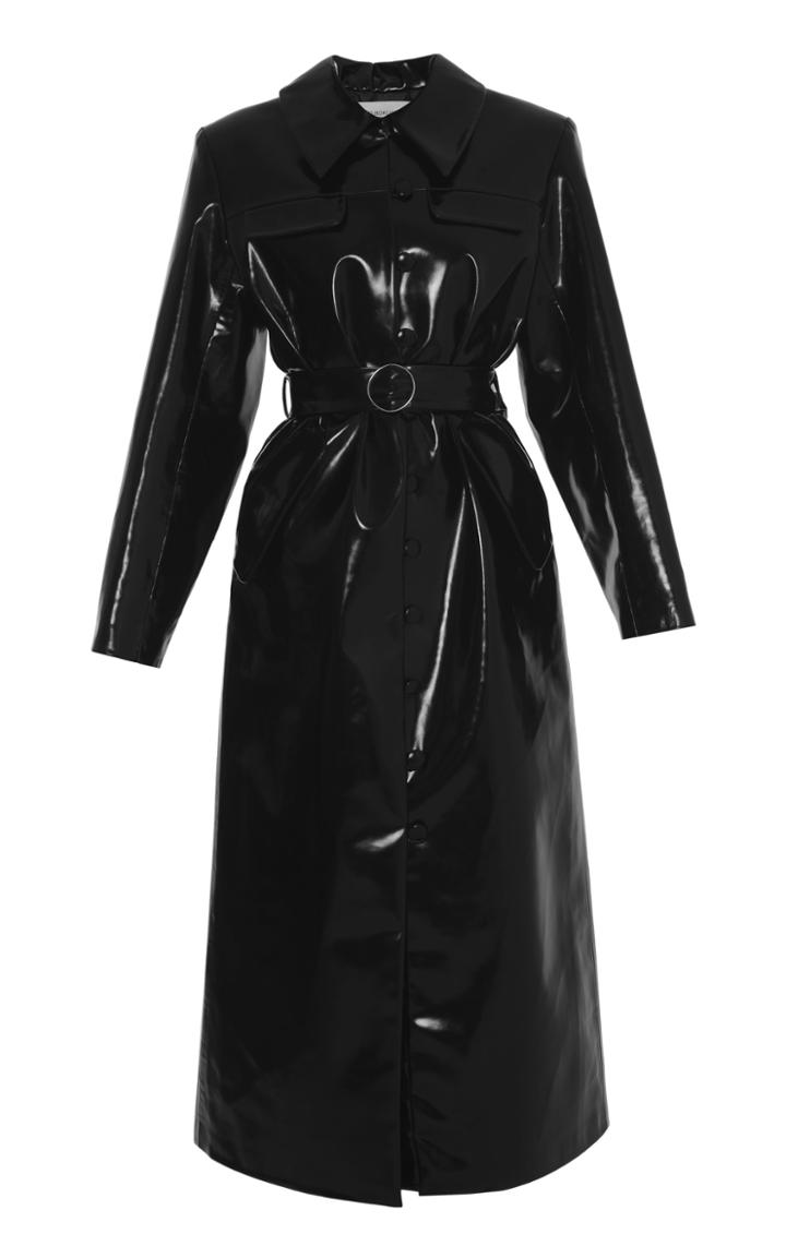 Lado Bokuchava Vinyl Trench Coat