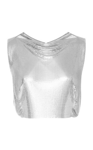 Fannie Schiavoni Mesh Crop Top
