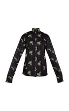 Rahul Mishra Bouquet Embroidered Sheer Chiffon Shirt