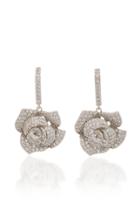 Fallon Rose Silver-tone Crystal Earrings