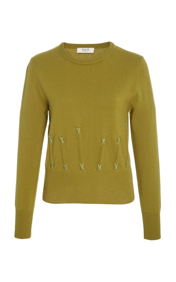 Sea Cailyn Corset Stitch Sweater