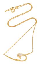 Kavant & Sharart Wave Silhouette Necklace