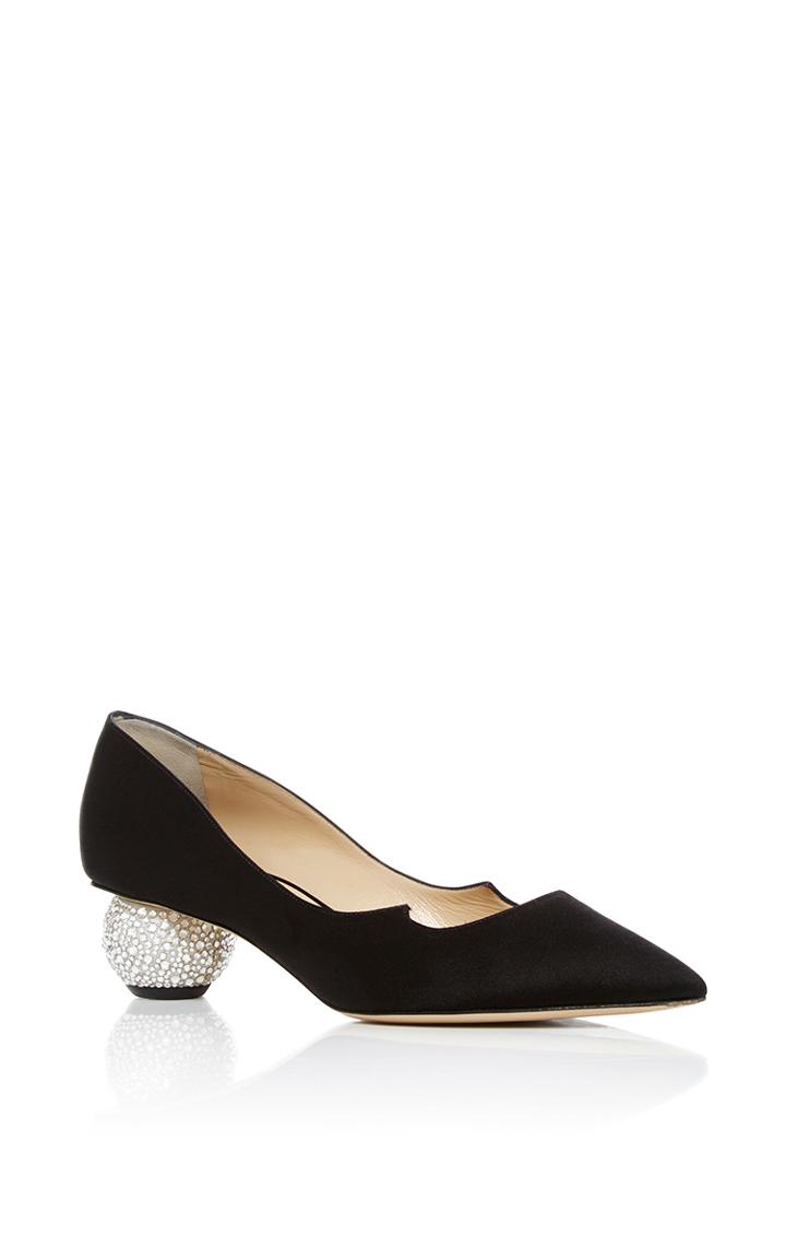 Paul Andrew Ankara Crystal & Satin Pumps