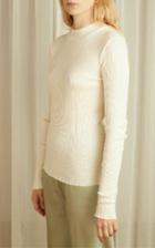 Moda Operandi Vince Textured-knit Mock-neck Top
