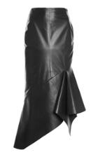 Moda Operandi Tom Ford Asymmetric Leather Midi Skirt