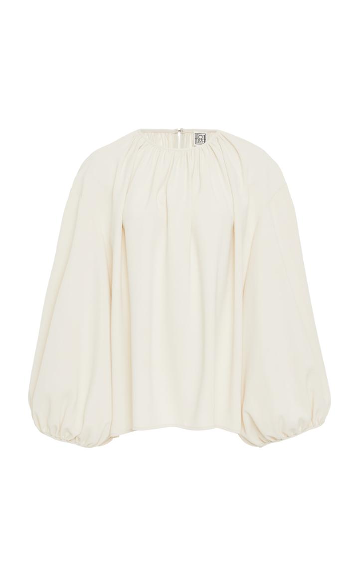 Toteme Pomerance Gathered Crepe Top