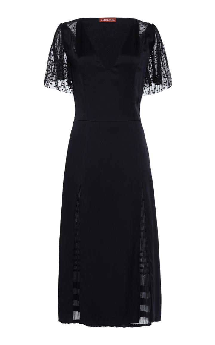 Moda Operandi Altuzarra Carex Satin Midi Dress Size: 38