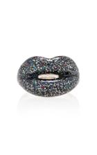 Hot Lips By Solange Glitter Black Hotlips Ring