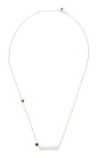 Yi Collection 18k Gold Aquamarine And Ruby Necklace