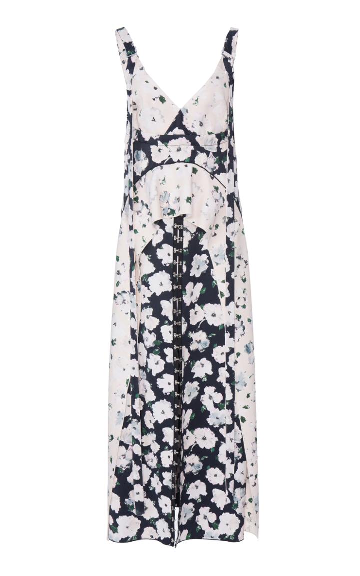 Proenza Schouler Printed Matte Satin Dress
